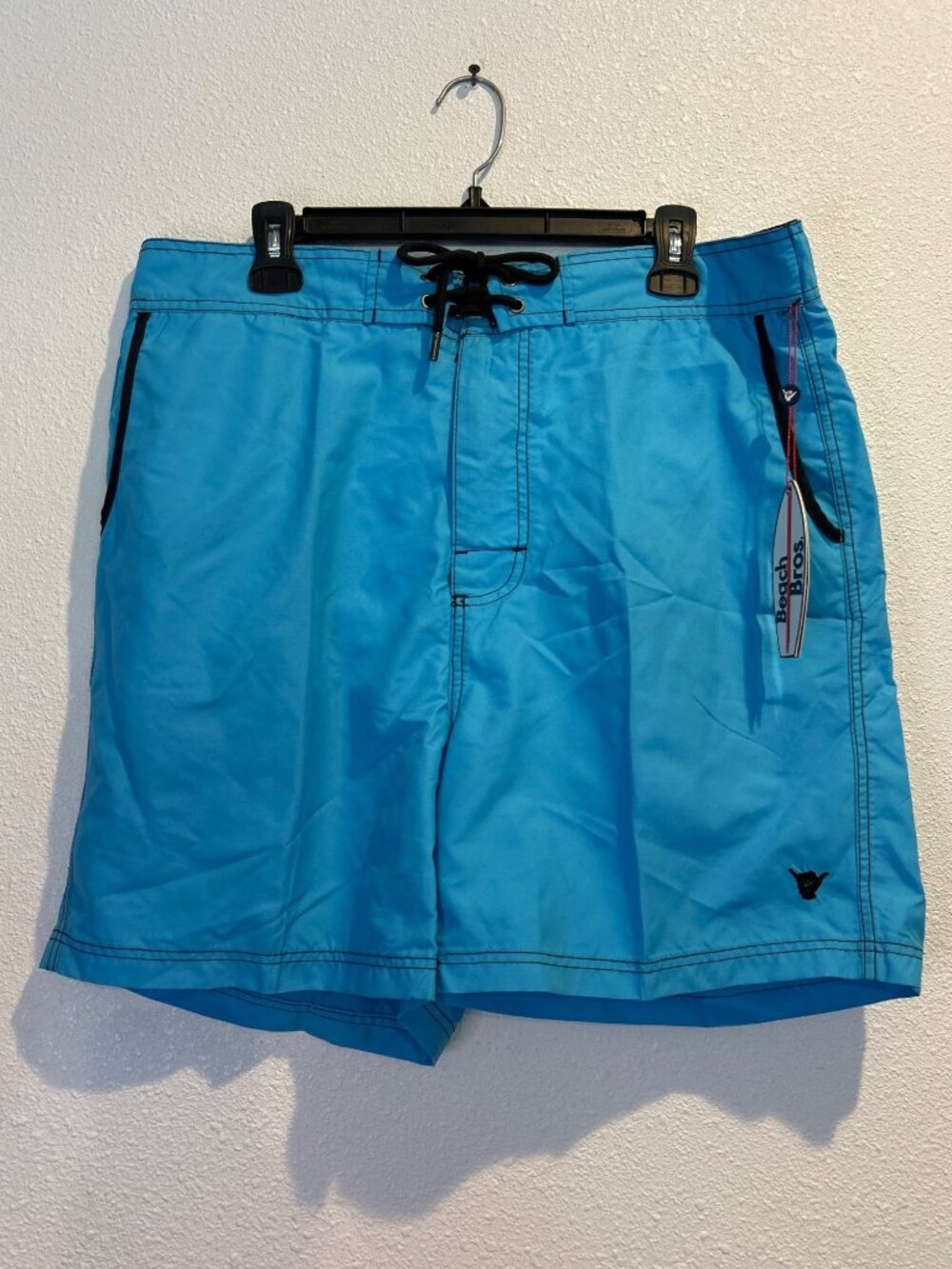 Beach Bros. Men's XL Swim Trunks Brief Lined Turquoise Surf